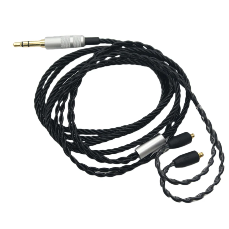 RISE-4 Twist Mmcx кабель для наушников 3 5 мм съемные Сменные гарнитуры шнур Shure