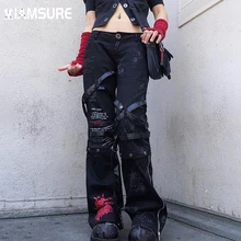 IAMSURE Gothic Loose Character Printed Wide Leg Pants 2021 Dark Low Waisted Women'S Trousers Fashion Casual Streetwear Capris
IAMSURE Gothic Loose Character Printed Wide Leg Pants 2021 Dark Low Waisted Women'S Trousers Fashion Casual Streetwear Capris