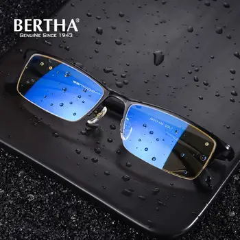 BERTHA Half Glasses Frame For Men Business Leisure Style TR Temples Computer Optical Glasses High Quality Square Eyewear J6103
BERTHA Half Glasses Frame For Men Business Leisure Style TR Temples Computer Optical Glasses High Quality Square Eyewear J6103
