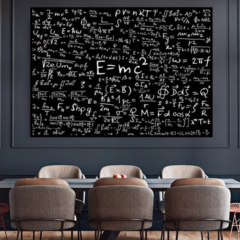 E MC2 Quality Formula Letter Canvas Printmaking Mathematical Formula Picture Mural Poster Living Room Home Decoration
E MC2 Quality Formula Letter Canvas Printmaking Mathematical Formula Picture Mural Poster Living Room Home Decoration