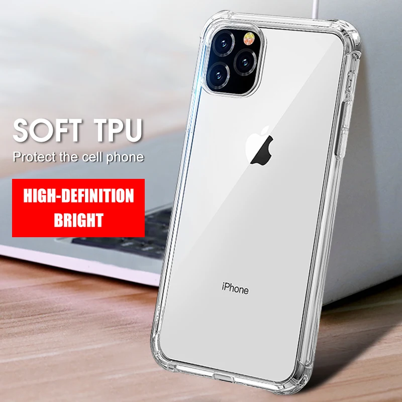 Airbag Soft TPU Phone Shell For iPhone 11 Pro Silicone Protective Clear Back Cover For iPhone 11 Pro Max 6.5 2019 New Coque Capa
Airbag Soft TPU Phone Shell For iPhone 11 Pro Silicone Protective Clear Back Cover For iPhone 11 Pro Max 6.5 2019 New Coque Capa