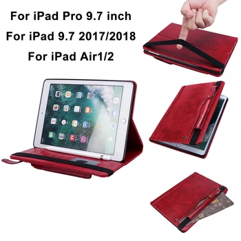 Cover For iPad 9.7 Case 2018 2017 With Pencil Holder Smart Leather Flip Stand Silicone Case For iPad Pro 9.7 Air 1 2
Cover For iPad 9.7 Case 2018 2017 With Pencil Holder Smart Leather Flip Stand Silicone Case For iPad Pro 9.7 Air 1 2