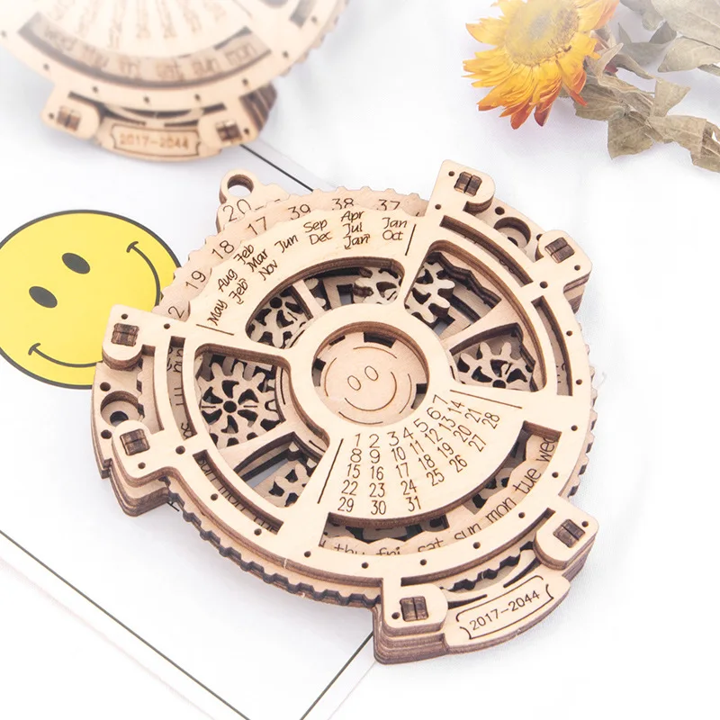 3D Puzzles Mini Unique Perpetual Calendar Wooden Mechanical Transmission Carving Laser Engraving 2017 To 2044 Calendar Creative
3D Puzzles Mini Unique Perpetual Calendar Wooden Mechanical Transmission Carving Laser Engraving 2017 To 2044 Calendar Creative