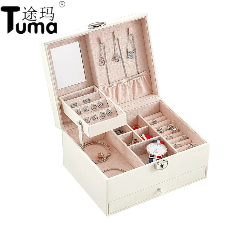 Three layers large space high-grade velvet jewelry box GUANYA automatic jewelry boxes, jewelry storage box free shipping
Three layers large space high-grade velvet jewelry box GUANYA automatic jewelry boxes, jewelry storage box free shipping