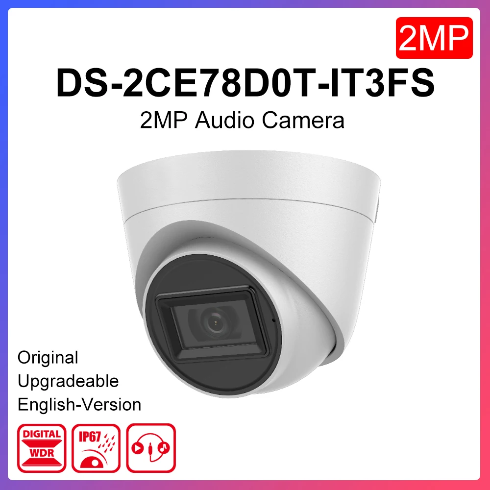 Original hikvision Camera DS-2CE78D0T-IT3FS 2 MP Audio Fixed Turret Camera Water and dust resistant IP67 IR Range 40 m
Original hikvision Camera DS-2CE78D0T-IT3FS 2 MP Audio Fixed Turret Camera Water and dust resistant IP67 IR Range 40 m