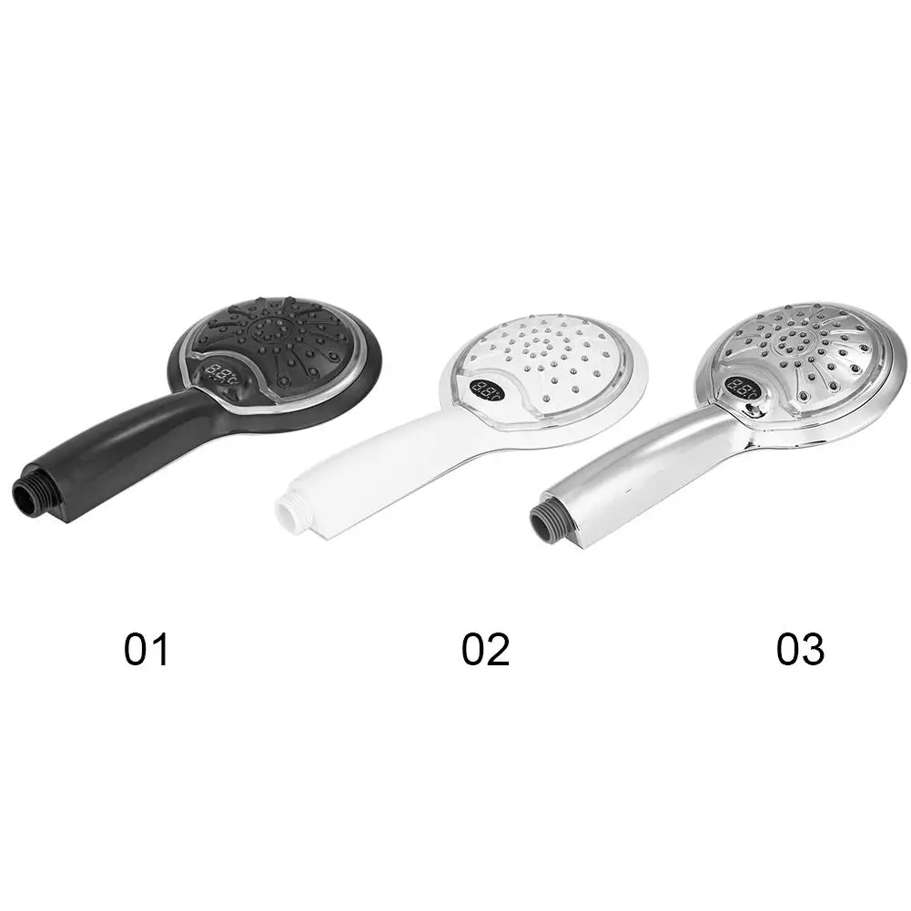 Handheld 3 Color Light Digital real-time water Temperature Display Bathroom Shower Head LED Temperature Sensor Light
Handheld 3 Color Light Digital real-time water Temperature Display Bathroom Shower Head LED Temperature Sensor Light