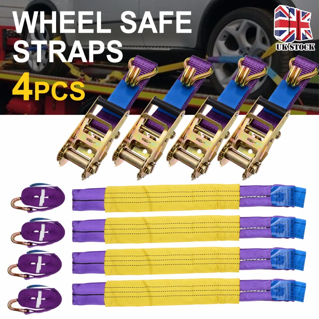 For Car Interior Accessories 4pcs Car Trailer Transporter Recovery Ratchet Alloy Wheel Safe Straps Set Purple 5000kg Breakstrain
For Car Interior Accessories 4pcs Car Trailer Transporter Recovery Ratchet Alloy Wheel Safe Straps Set Purple 5000kg Breakstrain