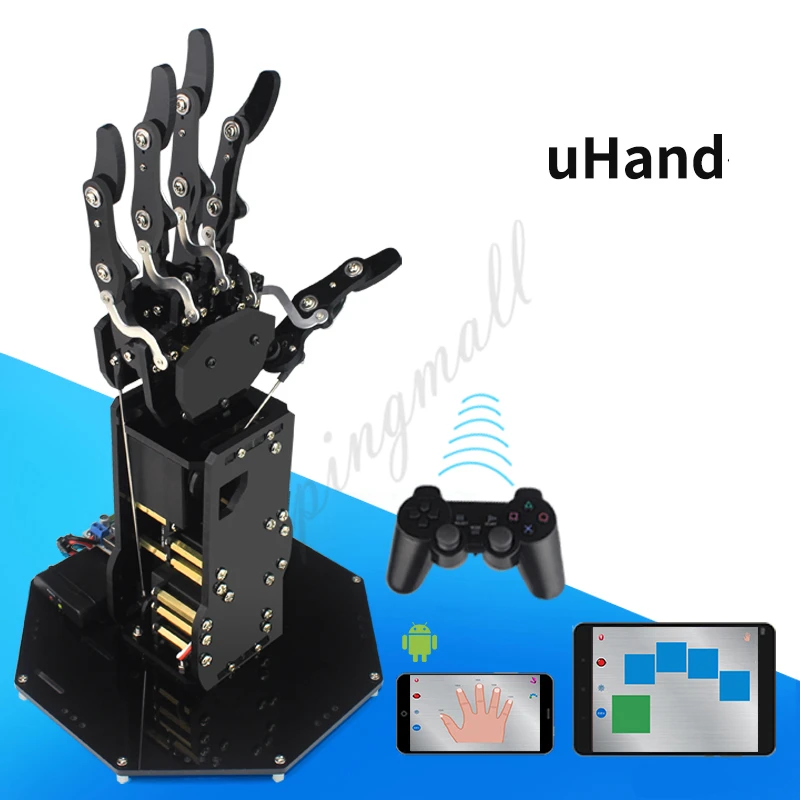 uHand Bionic Robot Hand Mechanical Arm Five Fingers with Control System for Robotics Teaching Training
uHand Bionic Robot Hand Mechanical Arm Five Fingers with Control System for Robotics Teaching Training