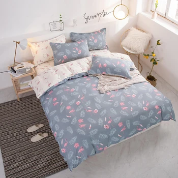 Thumbedding Flamingo Bedding Set Single Romantic Fresh Leaves Duvet Cover Grey Queen King Full Twin Unique Design Bed Set
Thumbedding Flamingo Bedding Set Single Romantic Fresh Leaves Duvet Cover Grey Queen King Full Twin Unique Design Bed Set