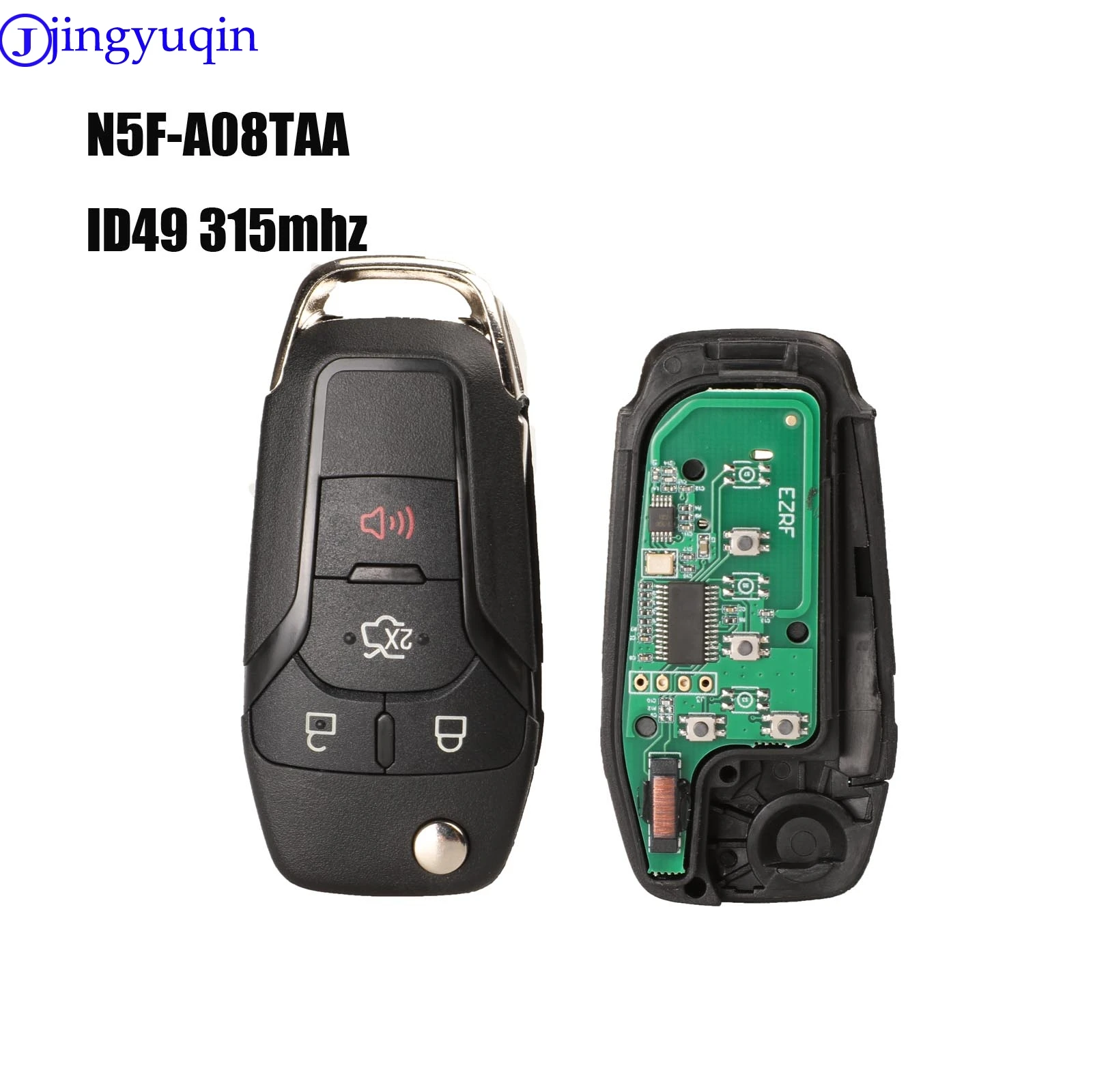 jingyuqin 5ps Smart Remote Flip Key Keyless Entry Fob for Ford Fusion 2013-2016 4Buttons 315MHz FCC ID: N5F-A08TAA
jingyuqin 5ps Smart Remote Flip Key Keyless Entry Fob for Ford Fusion 2013-2016 4Buttons 315MHz FCC ID: N5F-A08TAA
