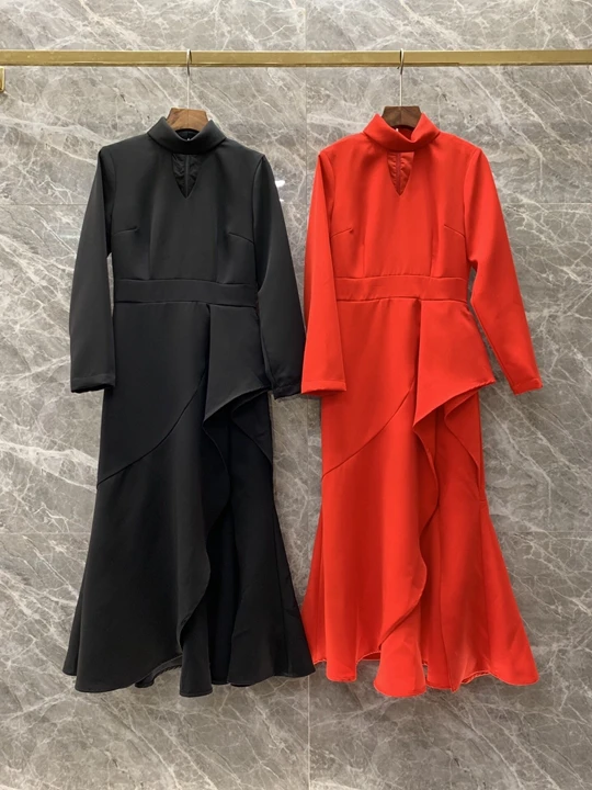 2019 Early Autumn New Girl's Small High-collar Irregular Lotus Leaf Edge Stitching Fishtail Long-sleeved Dress 916
2019 Early Autumn New Girl's Small High-collar Irregular Lotus Leaf Edge Stitching Fishtail Long-sleeved Dress 916