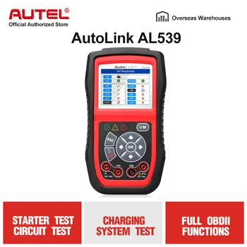 AUTEL AutoLink AL539 OBD2 Car Code Reader Scanner Electrical Voltage Test Tool AVO Meter Auto Diagnostic Tool Battery Tester
AUTEL AutoLink AL539 OBD2 Car Code Reader Scanner Electrical Voltage Test Tool AVO Meter Auto Diagnostic Tool Battery Tester
