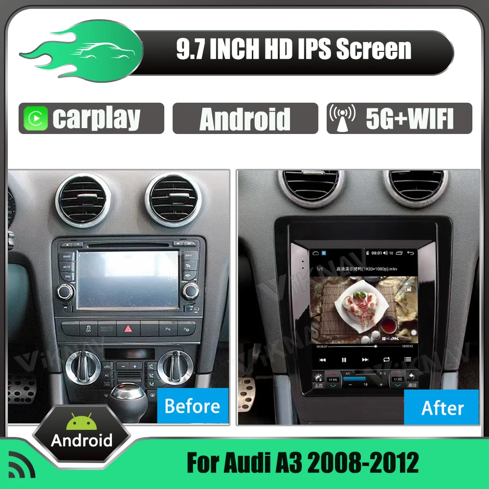 128G 12.1 Inch Android Radio For Audi A3 2008-2012 GPS Navigation Car Stereo Reciever Touch Screen Multimedia DVD Player
128G 12.1 Inch Android Radio For Audi A3 2008-2012 GPS Navigation Car Stereo Reciever Touch Screen Multimedia DVD Player