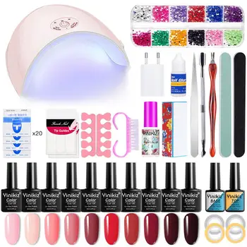 Nail Set UV LED Lamp Dryer Nail Gel Polish Kit Colorful Soak Off UV Gel Tools Set Nail Stickers For Nail Art DIY Design Tools
Nail Set UV LED Lamp Dryer Nail Gel Polish Kit Colorful Soak Off UV Gel Tools Set Nail Stickers For Nail Art DIY Design Tools
