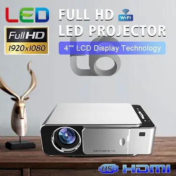 T6 LED 4K Full HD Projector HDMI USB SD Mini LCD Home Cinema Theater Media Player 16:9 Portable Support Android Wifi Same Screen
T6 LED 4K Full HD Projector HDMI USB SD Mini LCD Home Cinema Theater Media Player 16:9 Portable Support Android Wifi Same Screen