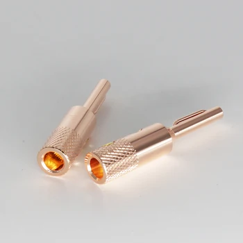 4PCS Viborg VB401 High quality Pure Red Copper Banana Connector Terminal Plug connector 4MM Speaker Wire Plug Screw Locking
4PCS Viborg VB401 High quality Pure Red Copper Banana Connector Terminal Plug connector 4MM Speaker Wire Plug Screw Locking
