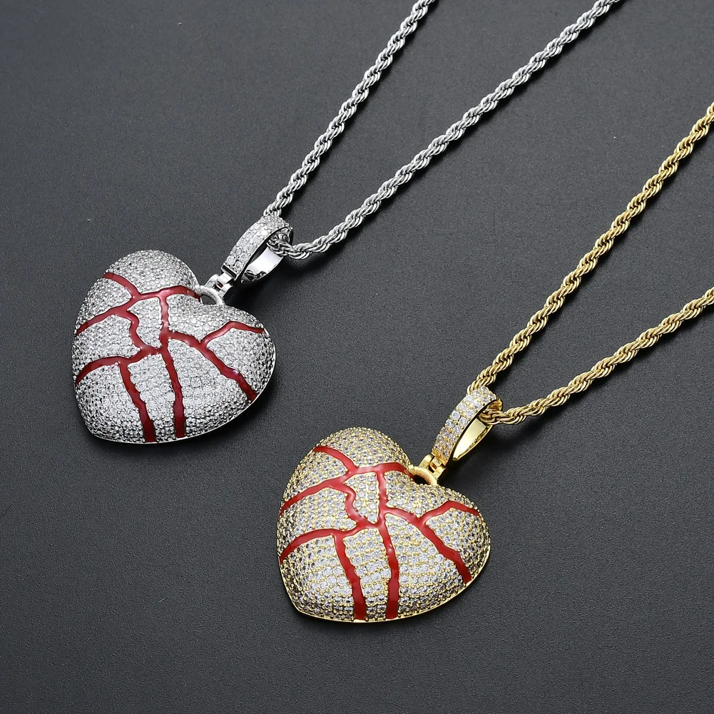 Hip Hop Jewelry 18k Gold Plated Zirconia Simulated Diamond Iced Out Chain Heartbreak Pendant Necklace for Men Charm Gifts 
Hip Hop Jewelry 18k Gold Plated Zirconia Simulated Diamond Iced Out Chain Heartbreak Pendant Necklace for Men Charm Gifts