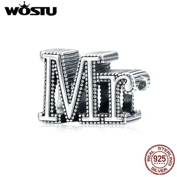 WOSTU Authentic 925 Sterling Silver Mr & Mrs Charms Beads fit Girls Original Bracelet DIY Jewelry Making Wedding Gift CQC1561
WOSTU Authentic 925 Sterling Silver Mr & Mrs Charms Beads fit Girls Original Bracelet DIY Jewelry Making Wedding Gift CQC1561