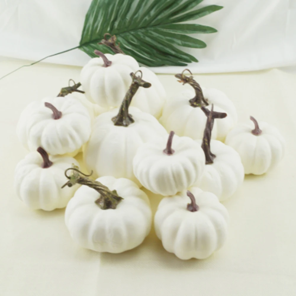 12PCS Halloween white Artificial Pumpkins Harvest Fall Harvest Thanksgiving Home Decor
12PCS Halloween white Artificial Pumpkins Harvest Fall Harvest Thanksgiving Home Decor
