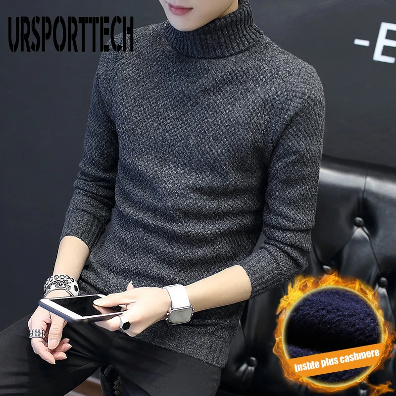 URSPORTTECH Men's Turtleneck Sweaters Autumn Warm Cashmere Wool Pullover Sweaters Man Casual Knitwear Slim Fit Tops Men Clothing
URSPORTTECH Men's Turtleneck Sweaters Autumn Warm Cashmere Wool Pullover Sweaters Man Casual Knitwear Slim Fit Tops Men Clothing