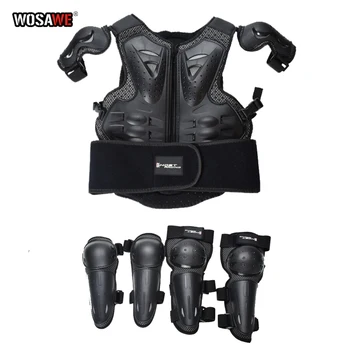 WOSAWE Kids Full Body Protector Vest Armor Kids Motocross Armor Jacket Chest Protection Gear combination elbow pads Knee guard
WOSAWE Kids Full Body Protector Vest Armor Kids Motocross Armor Jacket Chest Protection Gear combination elbow pads Knee guard