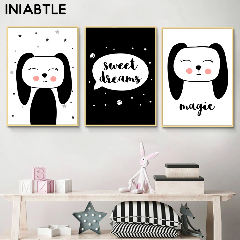 Cute Bunny Rabbit Baby Nursery Wall Art Canvas Poster Print Sweet Dream Painting Cartoon Picture Nordic Kids Children Room Decor
Cute Bunny Rabbit Baby Nursery Wall Art Canvas Poster Print Sweet Dream Painting Cartoon Picture Nordic Kids Children Room Decor