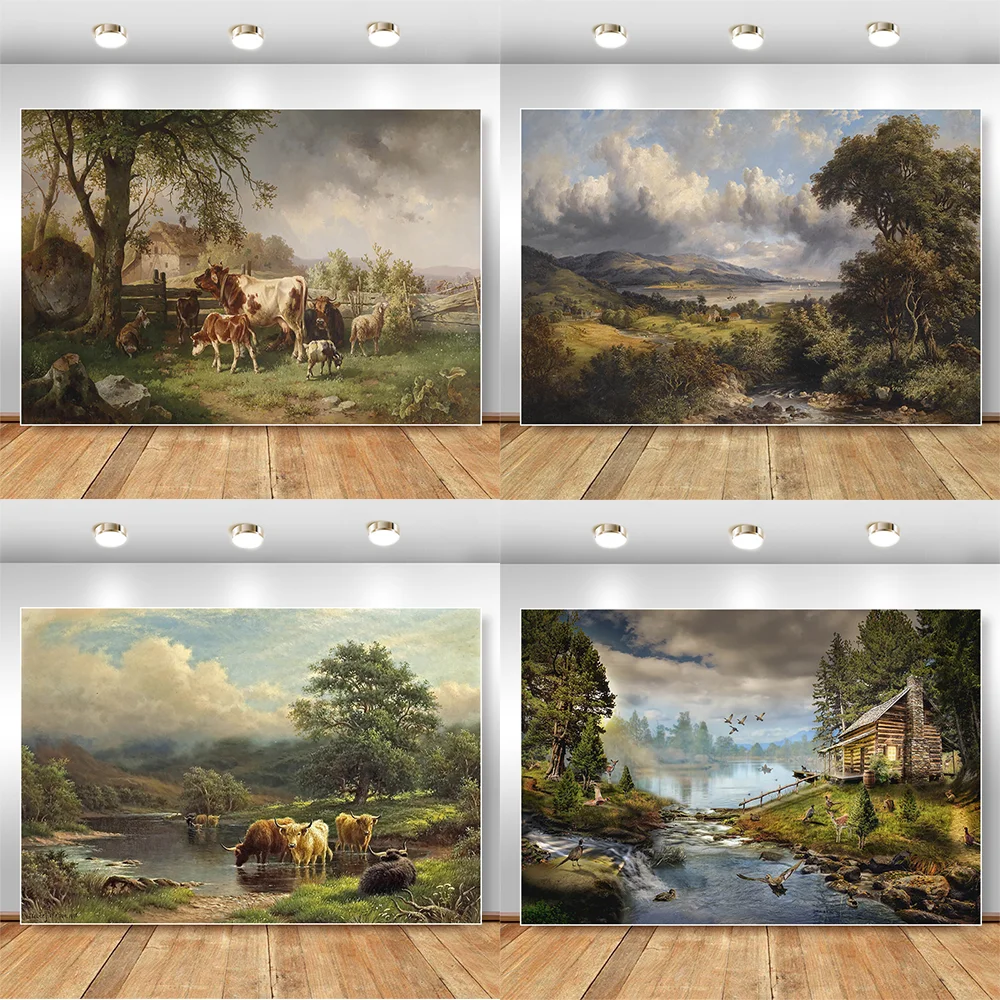 Rural Natural Scenery Background For Photography Farm Backdrop Cows Sheep Photographic Backdrops For Photo Studio Photocall
Rural Natural Scenery Background For Photography Farm Backdrop Cows Sheep Photographic Backdrops For Photo Studio Photocall