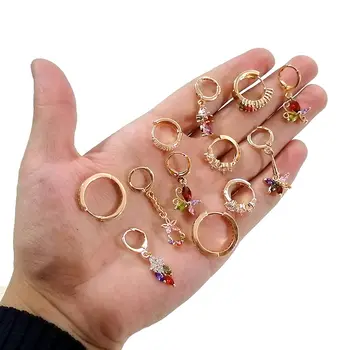 Flatfoosie Small Crystal Hoop Earrings For Women Gold Loop Earrings Mini Gold Circle Tiny Cartilage Earrings Women Accessories
Flatfoosie Small Crystal Hoop Earrings For Women Gold Loop Earrings Mini Gold Circle Tiny Cartilage Earrings Women Accessories