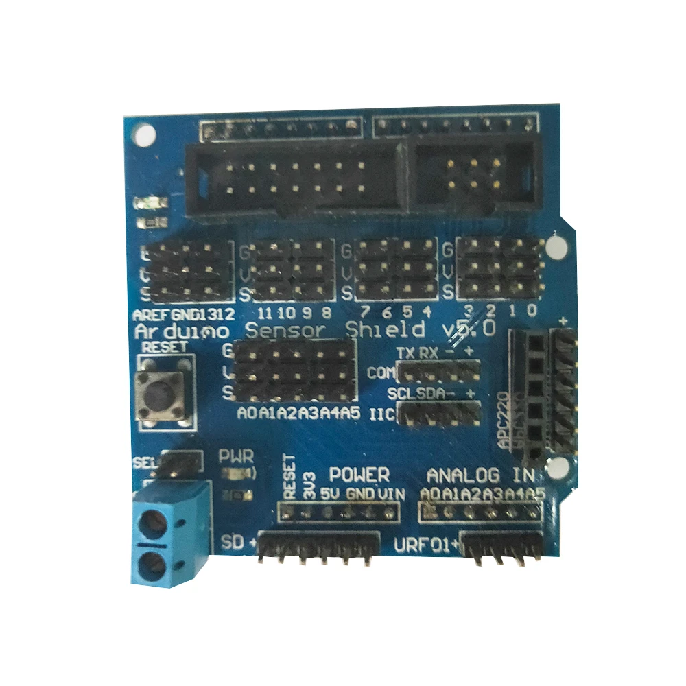 Sensor Shield V5.0 Sensor Expansion Board Digital Analog Module UNO Mega R3 for Arduino Electronic Building Blocks of Robot Part
Sensor Shield V5.0 Sensor Expansion Board Digital Analog Module UNO Mega R3 for Arduino Electronic Building Blocks of Robot Part