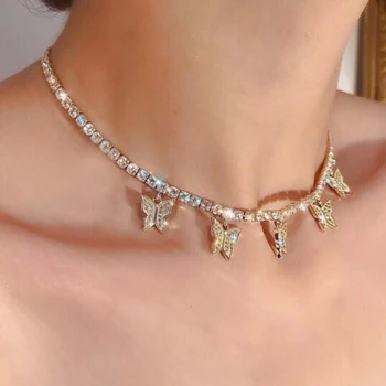 Trendy Crystal Choker Necklace For Woman Bohemian Butterfly Pendants Neckalces Collares Collier Femme Gift Wedding Jewelry New
Trendy Crystal Choker Necklace For Woman Bohemian Butterfly Pendants Neckalces Collares Collier Femme Gift Wedding Jewelry New