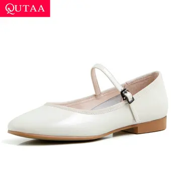 QUTAA 2020 Casual Round Toe Buckle Spring Autumn Women Flats Shoes Concise Cow Leather PU Shallow Ladies Single Shoes Size 34-40
QUTAA 2020 Casual Round Toe Buckle Spring Autumn Women Flats Shoes Concise Cow Leather PU Shallow Ladies Single Shoes Size 34-40