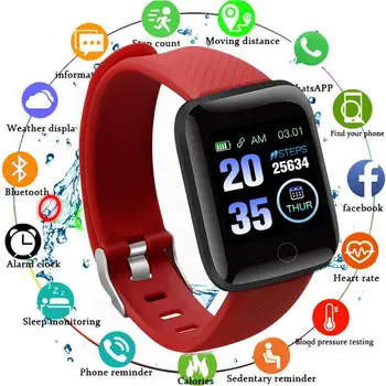 116 PLUS Smart Bracelet Watch Color Screen Heart Rate Blood Pressure Monitoring Track Movement IP67 Waterproof Smart Watch
116 PLUS Smart Bracelet Watch Color Screen Heart Rate Blood Pressure Monitoring Track Movement IP67 Waterproof Smart Watch