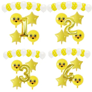 14pcs/set Animal Little Yellow Duck Number Foil Helium Balloons 12inch Latex Air Globos Birthday Party Decoration Kids Toy Gifts 
14pcs/set Animal Little Yellow Duck Number Foil Helium Balloons 12inch Latex Air Globos Birthday Party Decoration Kids Toy Gifts