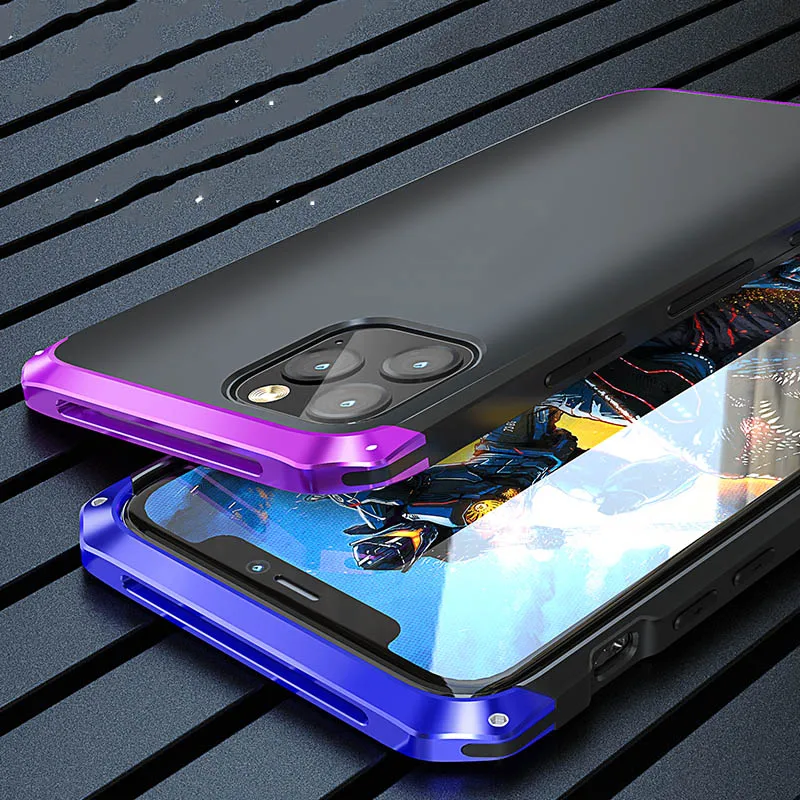 For iphone 11 Pro Max Case Metal Bumper Hard TPU Back Cover For iphone11 Pro Armor Shockproof Luxury Accessories Protection Capa
For iphone 11 Pro Max Case Metal Bumper Hard TPU Back Cover For iphone11 Pro Armor Shockproof Luxury Accessories Protection Capa