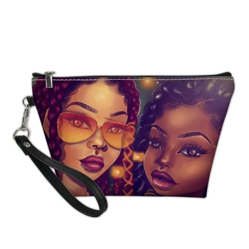 THIKIN Personalized Sunglasses African Girls Print Cosmetic Case Toiletry Bags Ladies Portable Travel Bag for Women Female
THIKIN Personalized Sunglasses African Girls Print Cosmetic Case Toiletry Bags Ladies Portable Travel Bag for Women Female