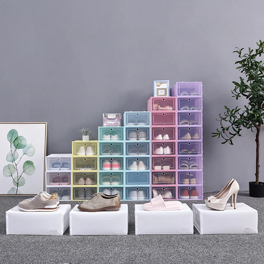 Flip-Open Cover Transparent Stackable Storage Box Shoes Drawer Case Organizer Plastic shoe box shoe storage artifact shoe box
Flip-Open Cover Transparent Stackable Storage Box Shoes Drawer Case Organizer Plastic shoe box shoe storage artifact shoe box