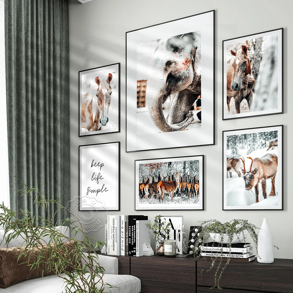 Horse Elephant Elk Wild Animal Poster, Inspirational Text Wall Picture, Vintage Art Animal Mural, Living Room Home Decor Prints
Horse Elephant Elk Wild Animal Poster, Inspirational Text Wall Picture, Vintage Art Animal Mural, Living Room Home Decor Prints