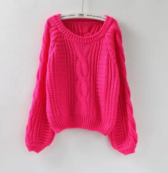 Autumn and winter Korean version of the sweet twist bat lantern sleeves short sweater sets of round neck high waist loose women'
Autumn and winter Korean version of the sweet twist bat lantern sleeves short sweater sets of round neck high waist loose women'