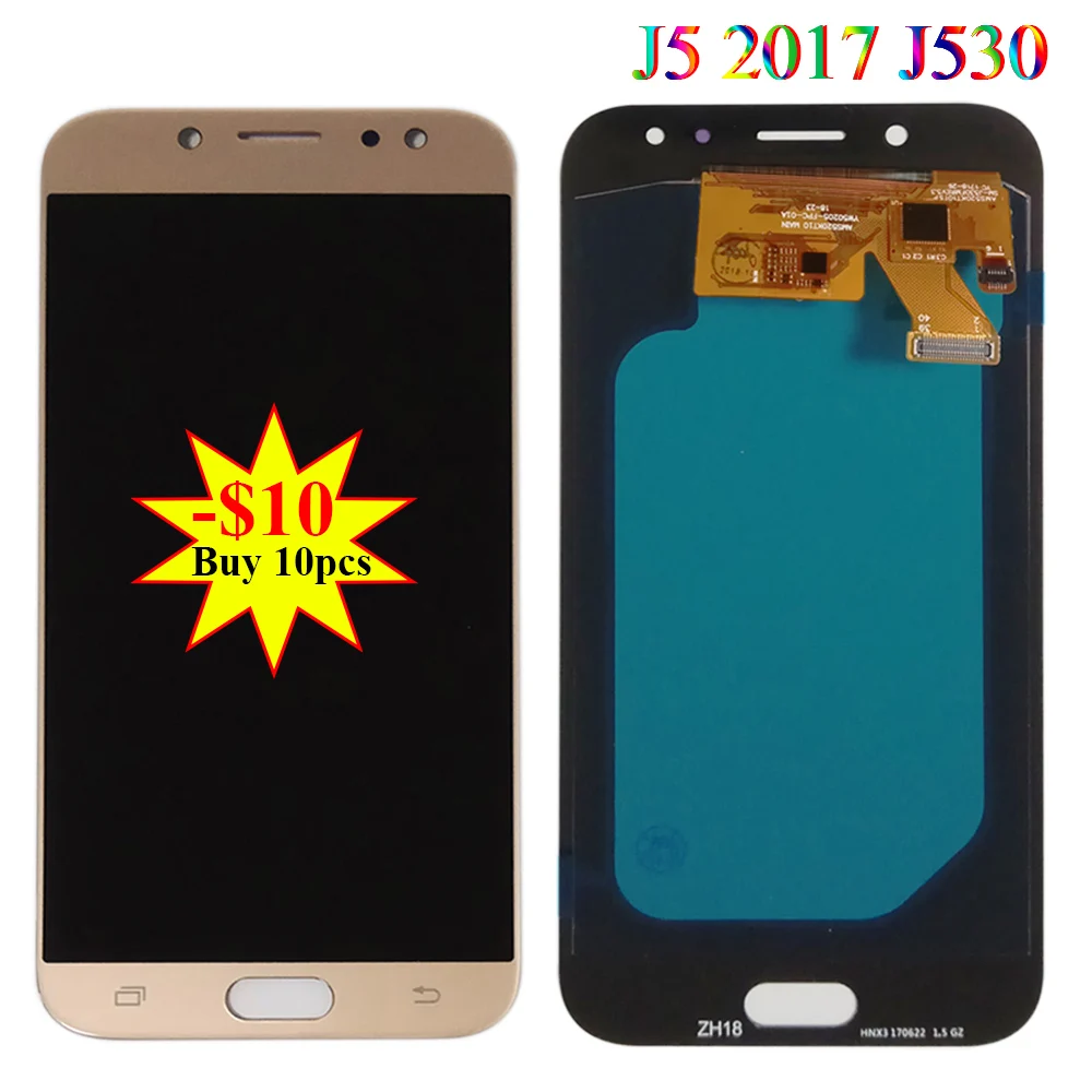Tested Super AMOLED LCD For Samsung J5 Pro 2017 J530 J530F J530M J530G J530Y Display Touch Screen Panel Digitizer Assembly Parts
Tested Super AMOLED LCD For Samsung J5 Pro 2017 J530 J530F J530M J530G J530Y Display Touch Screen Panel Digitizer Assembly Parts