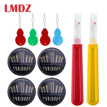 LMDZ 4 Pack Assorted Sizes Hand Sewing Needles with Needle Threader and Seam Ripper for Sewing Crafting Sewing Needles Gold Eye
LMDZ 4 Pack Assorted Sizes Hand Sewing Needles with Needle Threader and Seam Ripper for Sewing Crafting Sewing Needles Gold Eye