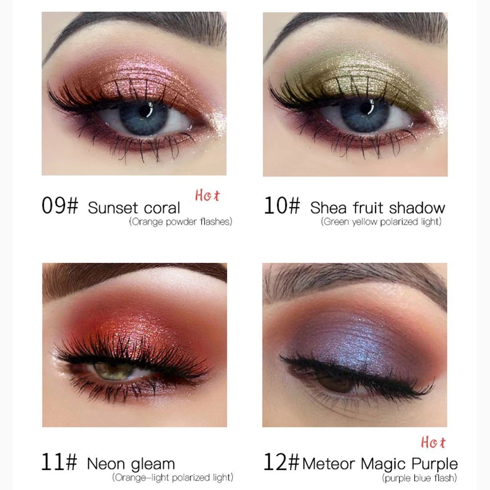 Waterproof Portable 12Colors Metallic Shiny Smoky Eyes Eyeshadow Diamond Palette Glitter Liquid Eyeliner Makeup Eyeshadow Makeup
Waterproof Portable 12Colors Metallic Shiny Smoky Eyes Eyeshadow Diamond Palette Glitter Liquid Eyeliner Makeup Eyeshadow Makeup