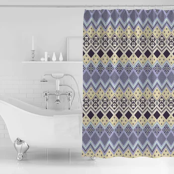 2020 New Ethnic Style Diamond Pattern Bathroom Shower Curtain Waterproof Polyester Fabric Shower Curtains &12 Hooks
2020 New Ethnic Style Diamond Pattern Bathroom Shower Curtain Waterproof Polyester Fabric Shower Curtains &12 Hooks