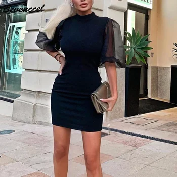 Bevenccel Women Short Sleeve Bandage Dress 2020 New Sexy O Neck Chiffon Sleeve Bodycon Evening Party Dress Vestidos Summer Dress
Bevenccel Women Short Sleeve Bandage Dress 2020 New Sexy O Neck Chiffon Sleeve Bodycon Evening Party Dress Vestidos Summer Dress