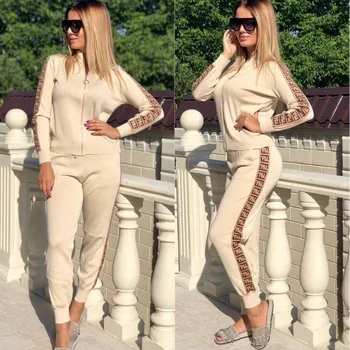Women Tracksuit Set Casual Zipper Coat+FF Pencil Trousers Fall 2020 Women Clothing Two Peice Set for Women Outfits Top and Pants
Women Tracksuit Set Casual Zipper Coat+FF Pencil Trousers Fall 2020 Women Clothing Two Peice Set for Women Outfits Top and Pants