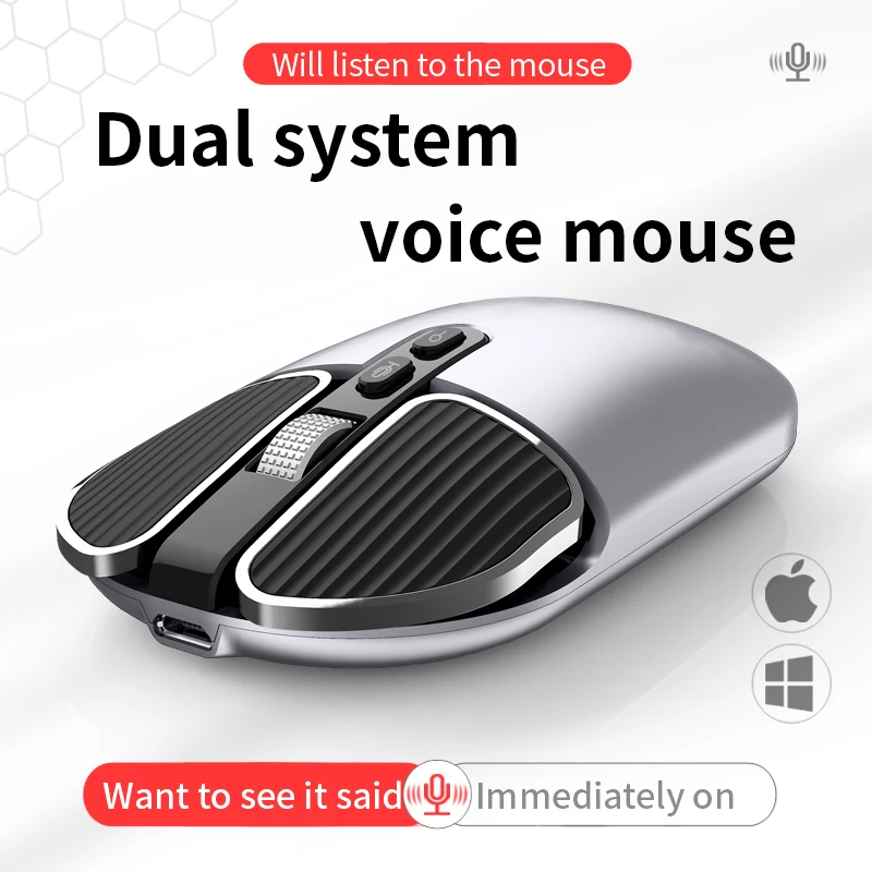 1PCS Phylina M6 intelligent voice mouse dual system multi-language translation wireless silent office mouse
1PCS Phylina M6 intelligent voice mouse dual system multi-language translation wireless silent office mouse