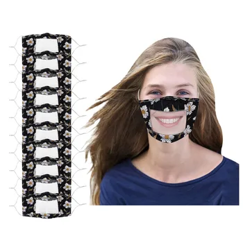 10PCS Smile Communicator Face Mask With Clear Mouth Expression Lip Reading Mask Mouth Mask Washable Cloth Mouth Cover #G
10PCS Smile Communicator Face Mask With Clear Mouth Expression Lip Reading Mask Mouth Mask Washable Cloth Mouth Cover #G