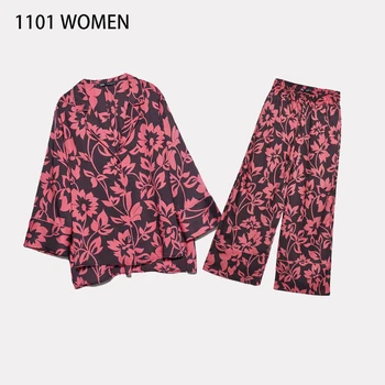 2020 NEW Summer Spring Women 2 pieces Set printed full Sleeve blouse long pants Suit female casual woman clothes
2020 NEW Summer Spring Women 2 pieces Set printed full Sleeve blouse long pants Suit female casual woman clothes
