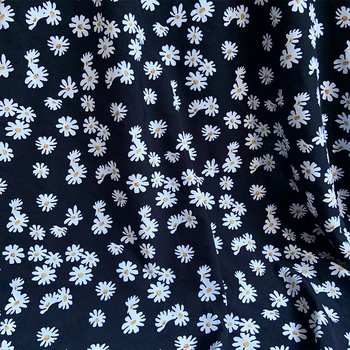 Soft Black Daisy Floral Print Stretch Polyester Fabric for Dress Shirts, Yellow, Red, White, Blue and Pink, by the Meter
Soft Black Daisy Floral Print Stretch Polyester Fabric for Dress Shirts, Yellow, Red, White, Blue and Pink, by the Meter
