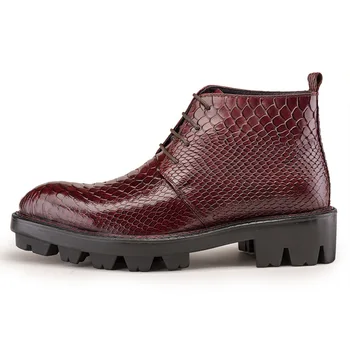 Toe Autumn Winter Pointed Men Genuine Leather Ankle Lace Up High Top Botas Hombre Fashion Platform Increased Boots Male
Toe Autumn Winter Pointed Men Genuine Leather Ankle Lace Up High Top Botas Hombre Fashion Platform Increased Boots Male