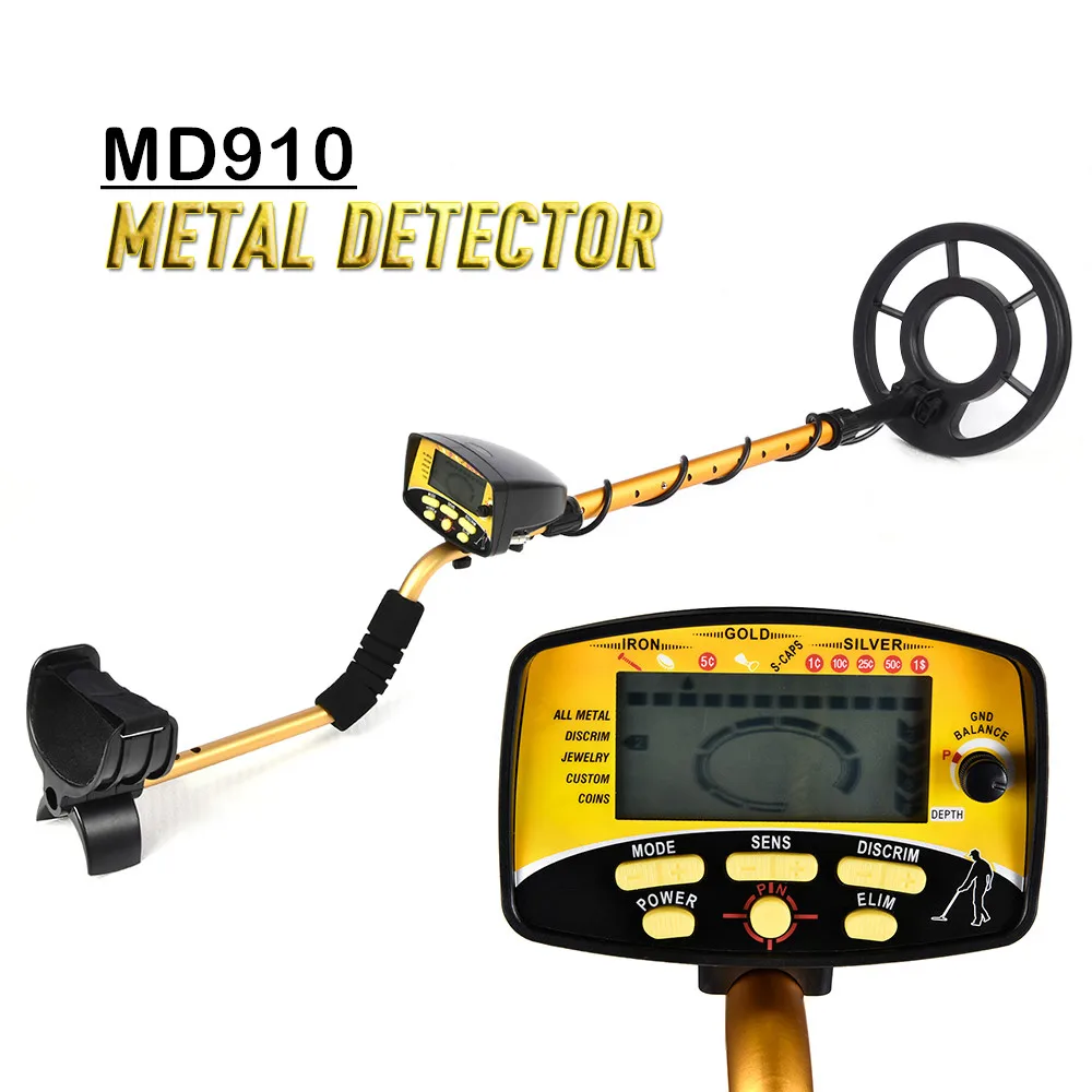 MD910 Professional Portable Underground Metal Detector Handheld Treasure Hunter Gold Digger Finder LCD Display
MD910 Professional Portable Underground Metal Detector Handheld Treasure Hunter Gold Digger Finder LCD Display